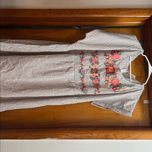 Savanna Jane Black and White Striped Dress